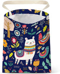 Car Trash Bag Hanging No Snap Small Garbage Bag for Car Back Seat Cute Printed One-handed Strap Trash Bags Car Accessories-Navy Alpaca Car Trash Bags