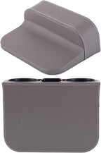 Car Seat Organizer Cup Drink Holders,Multifunctional Gap Filler Storage Box,Insert Organization Helps Reduce Distracted Driving&Holds phone Mount Mug Bottle Cellphones Coasters Wallet Cards (XBD-Gray)