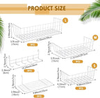 Yaocom 9 Pcs Grid Wall Shelves Gridwall Accessories Wall Grid Panel Hanging Basket with Hooks Set Includes 3 Basket 3 Wire St