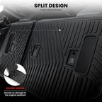 LASFIT Trunk Mat&Backrest Mat for Toyota 4Runner 2025-2026 5-Seater Gas Only(Not Fit Hybrid or 7-Seater), All Weather TPE Custom Fit Cargo Liner for 6th gen 4Runner SR5/TRD/Limited Cargo Mat
