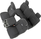 Rough Country Neoprene Seat Covers for Dodge Ram (2019-2024) - UV & Water Resistant, Foam Padded Truck Seat Covers - Full Set