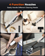 A2C Handheld Vacuum Cordless with 19000Pa Strong Suction, Mini Car Vacuum Cleaner with HEPA Filter, 2 Suction Modes, Multi-No