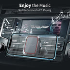 OQTIQ Magnetic CD Phone Car Mount for Car CD Player, Built-in 6 Strong Magnets, Compatible with iPhone 17 16 15 14 13 12 Series,Samsung Galaxy, LG, and More, Secure Mounting with Anti-Slip Pads