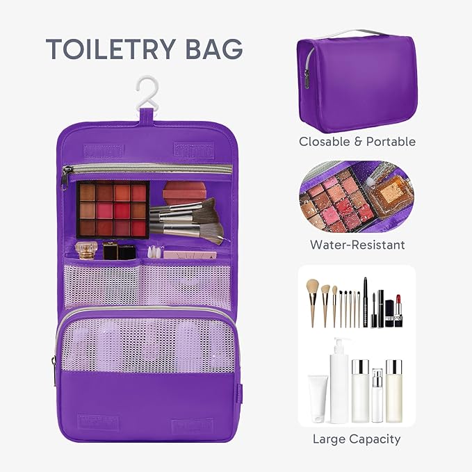 10 Set Packing Cubes for Travel, Gifts for Women Mom,Anti-Tearing Suitcase Organizer for Luggage with Shoe & Hanging Toiletry