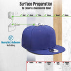 Hat Hangers for Wall, Stronge Adhesive Hat Holders Display, No Driling Caps Holder Organizer, 20 Pack Hat Hook for Baseball C