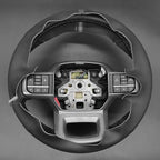 MEWANT Steering Wheel Covers for Ford F-150 2021-2025 / F-150 Lightning 2022-2025 Hand-Stitched F150 Steering Wheel Wrap