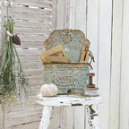 Hanging Wall Storage Baskets, Metal Hanging Baskets for Mail, Files, Books, Flowers & Accessories, Rustic Wall-Mounted Organi