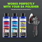3-Step Rubbing Polish Kit 32oz - Heavy Cut Rubbing, Medium Polish & Ultra Fine Glaze - Scratch & Swirl Remover - Safe All Car Paint - by WEICA