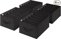 GRANNY SAYS 5-Grid Drawer Organizer: Storage Bins for T-Shirts, Pants, Sweaters & Scarves - Black Clothes Storage & Divider S