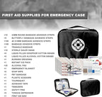 300Piece Travel First Aid Emergency Kit Home Essentials Hiking Survival Essential Kit for Outdoor Adventure Camping Backpack,