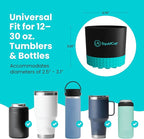 Non-Tipping, Anti-Spill Cup Holder for Boats, Kayaks, SUPs, RVs, Fishing & Camping | Universal 12–30 oz Fit | BPA-Free, Optio