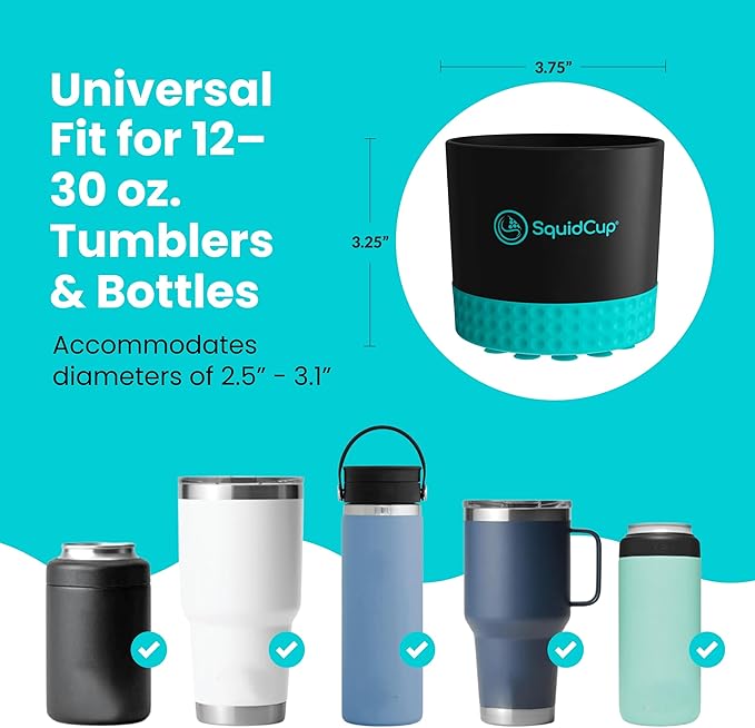 Non-Tipping, Anti-Spill Cup Holder for Boats, Kayaks, SUPs, RVs, Fishing & Camping | Universal 12–30 oz Fit | BPA-Free, Optio