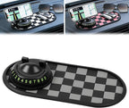 Mobile Phone Bracket Anti-Slip Mat,Multifunction Car Dashboard Mat with Temporary Parking Number,Universal Fit Anti-Slip Mat,