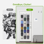 Unjumbly Baseball Hat Rack, 27 Pocket Over-The-Door Hat Organizer with Clear Deep Pockets to Display Baseball Caps Collection