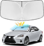 for Lexus is 2014-2020 Windshield Sun Shade - 4 Layers Car Sunshades for is IS250 IS350 IS300 IS460 Front Windows Shade Cover Custom Fit is Sun Visor 250T Shade Blocks UV Rays Car Accessories