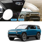 TINGLU Sun Shade for Rivian R1T 2022-2025 2026 Accessories Windshield Sun Shade Window Shade UV Rays Protection Sun Visor Cover with Steering Wheel Sunshade Storage Bag