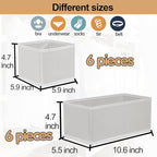 Fordonral Drawer Organizer Clothes, Foldable Fabric Dresser Organizer Closet Organizers and Storage Box for Underwear,Folded 