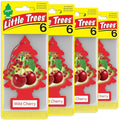 LITTLE TREES Car Air Freshener | Hanging Tree Provides Long Lasting Scent for Auto and Home | 24 Air Fresheners |Wild Cherry
