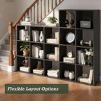 9 Cube Storage Organizer, Reversible Bookcase Shelf, Open Cube Bookshelf, Large Modern Storage for Living Room, Bedroom & Off