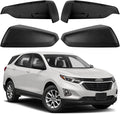 Driver & Passenger Side Mirror Cover Replacement for Chevrolet Equinox 2018-2023, for GMC Terrain 2018-2023 - Left & Right Side Mirror Covers, Rear View Mirror Cap Accessories Textured