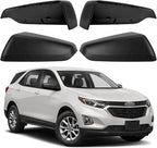 Driver & Passenger Side Mirror Cover Replacement for Chevrolet Equinox 2018-2023, for GMC Terrain 2018-2023 - Left & Right Side Mirror Covers, Rear View Mirror Cap Accessories Textured