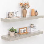 36 Inch Floating Shelves, 12" Deep Floating Shelf Wall Mounted, 36" Wall Shelves, Rustic Deep Bookshelf, Extra Deeper & Thick