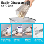 Intercleaner Corded Vacuum Cleaner, 15KPa Powerful Suction with 400W Motor, 12 in 1 Lightweight Bagless Stick Vac with Handhe