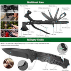 Emergency Survival Kit and First Aid Kit, 142Pcs Professional Survival Gear and Supplies Equipment with Molle Pouch, Gift for