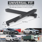UREHEPO 2pcs Elastic Car Seat Gap Filler Organizer, Universal Interior Car Accessories to Stop Things from Dropping and Add Style for Car SUV and Truck, Fill The Gap Between Seat and Console - Gray