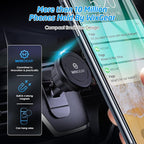 WixGear Magnetic Car Mount [2-Pack] - Universal Stick-On Dashboard Magnetic Phone Holder for Car, Strong Magnet Mount for Cell Phones & Mini Tablets with Swift-Snap Technology