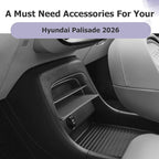 LUWU Center Console Organizer Compatible with 2026 Hyundai Palisade Calligraphy Accessories Armrest Console Organizer 2026 Palisade Front Center Under Screen Storage Tray (ONLY for 7-Seat)
