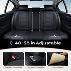 Coverado Car Seat Covers Full Set, Seat Covers for Cars, Front Seat Covers and Back Seat Cover Waterproof Leather Automotive 