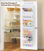 MISSLO 12 Tier Over the Door Shoe Organizer Large Capacity Hanging Shoe Rack for Closet Storage Narrow Sneaker Holder for Doo