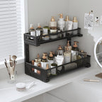 1 Pack 17IN Depth Under Sink Storage Organizer, Large 2-Tier Elegant Mesh Pull Out Shelf for Kitchen and Bathroom Cabinet Org