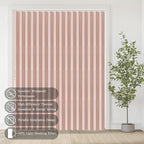 Jilron Accordian Door Curtain, 100% Blackout Folding Magnetic Doorway Curtains,Linen Style Closet Doors,for Room Divider,Priv