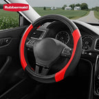 Rubbermaid Steering Wheel Cover – Universal Fit 14.5"–15" Steering Wheel Cover, Anti-Slip Grip, Breathable Leather, All-Seaso