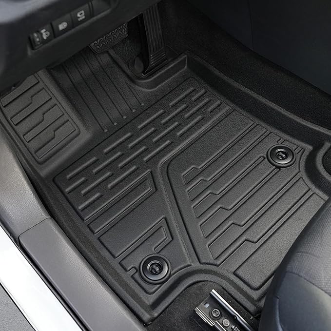 Floor Mats for Toyota RAV4 2019-2025, All Weather Floor Mats Trunk Cargo Liner with Backrest Protectors and Door Sill Guards Accessories, Full Coverage Set