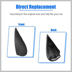 1 Pair Front Left and Right Mirror Corner Triangle Fender Cover Rearview Triangle Trim Panel for Nissan Versa 1.6L at Sedan S 96318-3BA0A 96319-3BA0A Replacement Car Parts