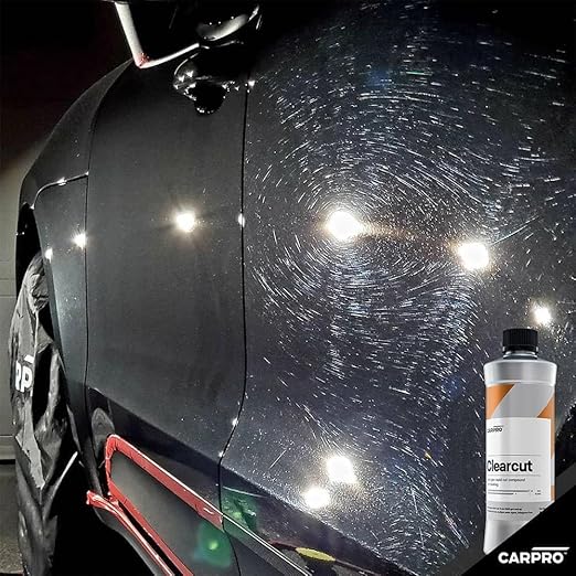CARPRO Clear Cut Correction Compound - Heavy Cut Compound for Fast Paint Correction - Professional Body Shop Car Paint Scratch Repair, Fix Scratches & Swirls - Detailing and Buffing - 500ml (17oz)