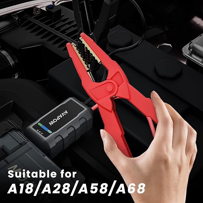 Portable Smart Jumper Starter Clamps Automotive Emergency Booster Clamp Cables Replacement Alligator Clamp for 12V Portable Car Jump Starter
