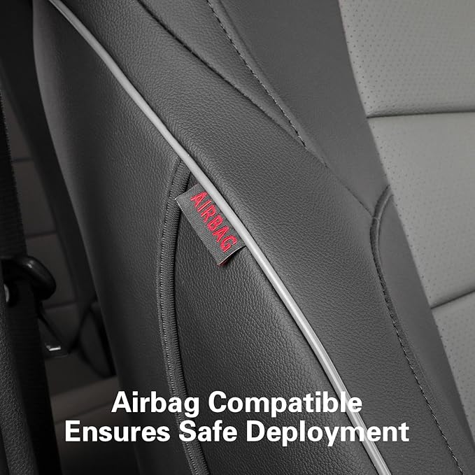 EKR Custom Fit Tacoma Front Car Seat Covers for Select Toyota Tacoma (Petrol & Hybrid) 2024 2025 2026 Double cab SR,SR5,TRD S