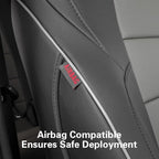 EKR Custom Fit Tacoma Front Car Seat Covers for Select Toyota Tacoma (Petrol & Hybrid) 2024 2025 2026 Double cab SR,SR5,TRD S
