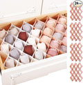 ROUFA Sock Drawer Organizer for Dresser, Honeycomb Underwear Dividers for Women, Panty Separator for Bras, Socks, Belt and Le