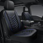 CAR PASS 3D Foam Faux Leather Car Seat Covers Front Seats,Waterproof Leather Front Seat Cover for Car,Universal Fit for SUV T