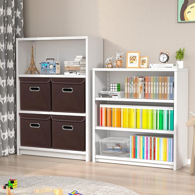 Closet Organizers Fabric Storage Bins With Lids Collapsible Cube Storages Organizer Basket With Handles,Storage Boxes for Clo