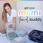 MUMI Packing Cubes - 5 Compression Packing Cubes for Travel, Luggage Organizer Bags for Suitcases, Carry-On, Duffle or Backpa
