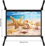 Starfish Car Storage Mesh Organizer Ceiling Cargo Net Double-Layer Adjustable Zipper Truck SUVs Travel Road Trip Essentials etc. Interior Organizer