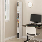 Furinno Fulda Book Shelf, 8-Tier Bookshelf, Bookcase with Space Saving Storage Shelf, 9.2 x 5.9 x 70.9, for Living Room, Bedr