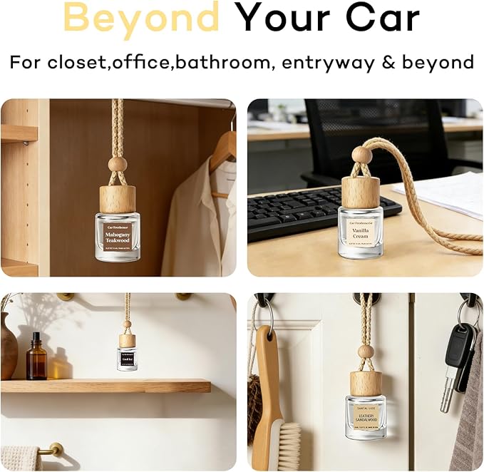 Car Air Freshener Hanging 2 Pack, Air Freshener Diffuser for Cars, Air Fresheners Diffuser oil For Car,Car Air Freshener For 