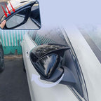 Side Rearview Mirror Cover For Kia Forte 2019-2024 Accessories Aggressive Look Sport Door Side LH & RH Exterior Rearview Mirror Guard Cover Trims Glossy Black（Without Turn Signal)